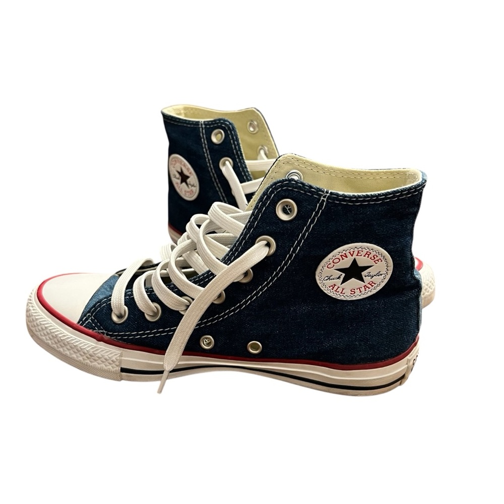 Converse Chuck Taylor All Star Blue Denim High Top Sneakers Size Mens 4/Womens 6